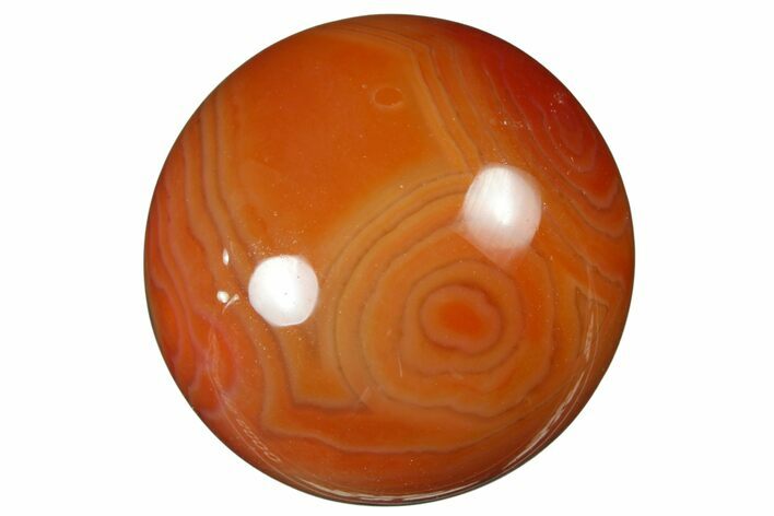 1.2" Polished Carnelian Agate Sphere - Photo 1